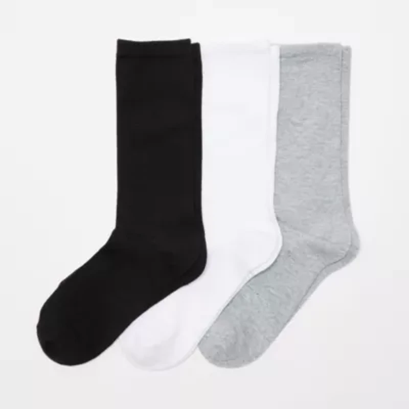 Mixit Everyday Essential Womens 3 Pair Crew Socks