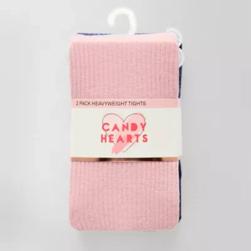 Candy Hearts Little & Big Kid Girls 2-pc. Tights