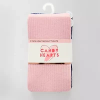 Candy Hearts Little & Big Kid Girls 2-pc. Tights