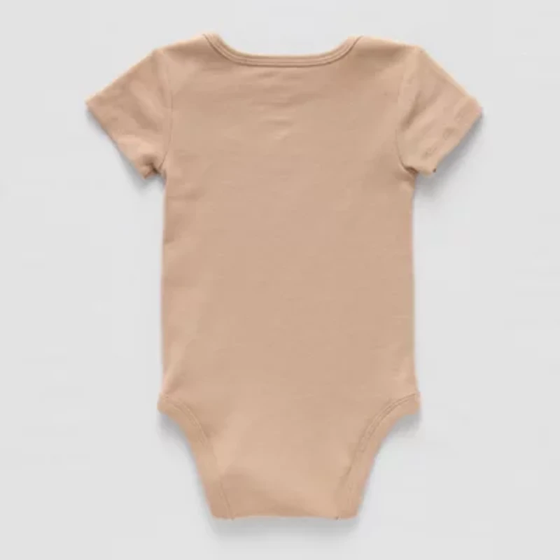 Okie Dokie Baby Unisex Round Neck Short Sleeve Rib Bodysuit