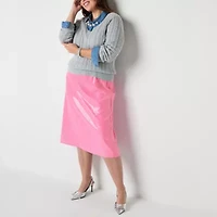 St. John's Bay Womens Plus Midi A-Line Skirt