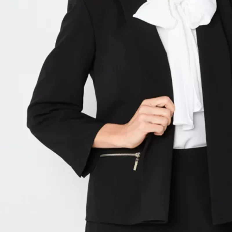 Black Label by Evan-Picone Womens Classic Fit Suit Jacket