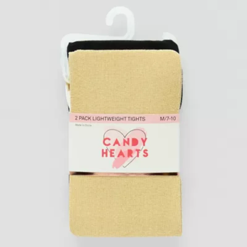 Candy Hearts Little & Big Kid Girls 2-pc. Tights