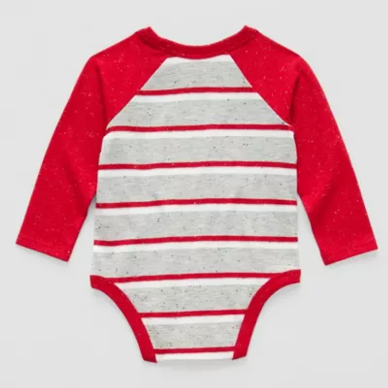 Okie Dokie Baby Boys Crew Neck Long Sleeve Bodysuit