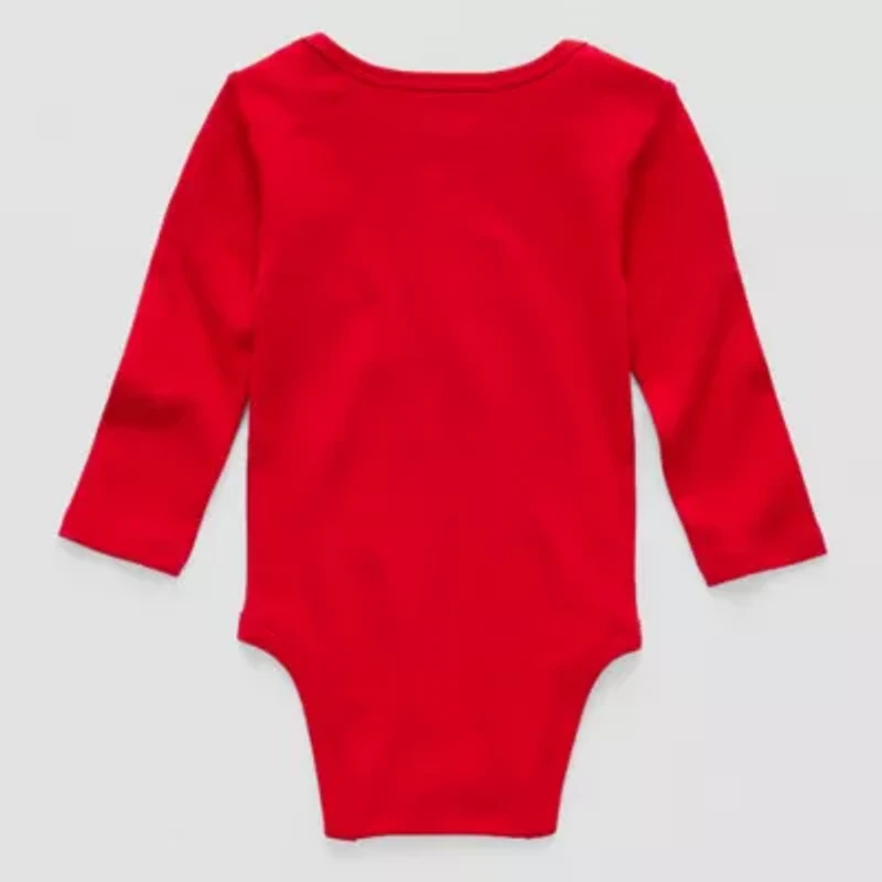 Okie Dokie Baby Unisex Round Neck Long Sleeve Rib Bodysuit