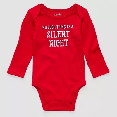 Okie Dokie Baby Unisex Round Neck Long Sleeve Rib Bodysuit