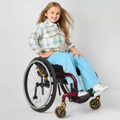 Thereabouts Corduroy Little & Big Kid Girls Seated Wear Wide Leg Cargo Pant