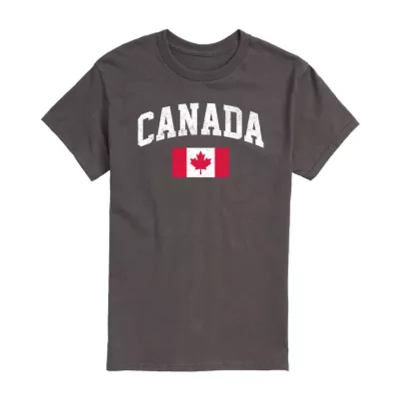 Mens Short Sleeve Canada Graphic T-Shirt