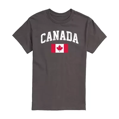 Mens Short Sleeve Canada Graphic T-Shirt