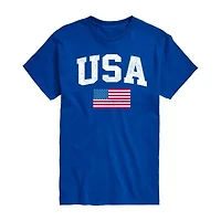 Mens Short Sleeve USA Graphic T-Shirt
