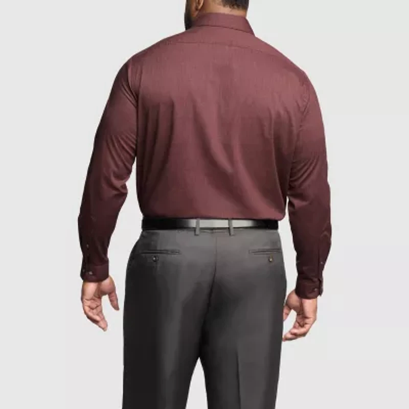 Van Heusen Comfort Performance Mens Big & Tall Classic Fit Stretch Fabric Wrinkle Free Long Sleeve Dress Shirt
