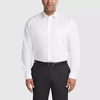 Van Heusen Big And Tall Ultra Flex Wrinkle Free Mens Regular Fit Long Sleeve Dress Shirt