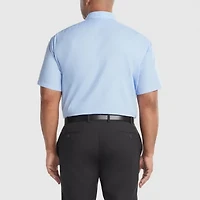Van Heusen Big & Tall Mens Regular Fit Easy Care Short Sleeve Dress Shirt