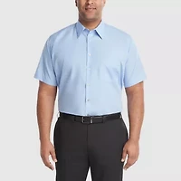 Van Heusen Big & Tall Mens Regular Fit Easy Care Short Sleeve Dress Shirt