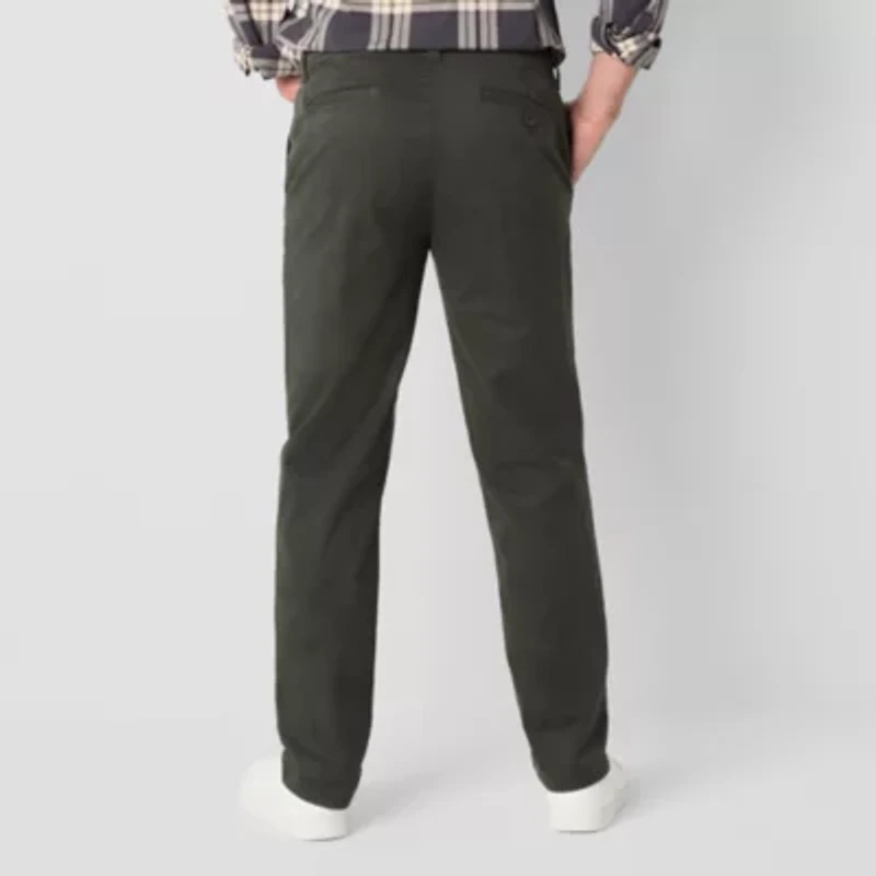 mutual weave Standard Chino Mens Adaptive Easy-on + Easy-off Slim Fit Flat Front Pant