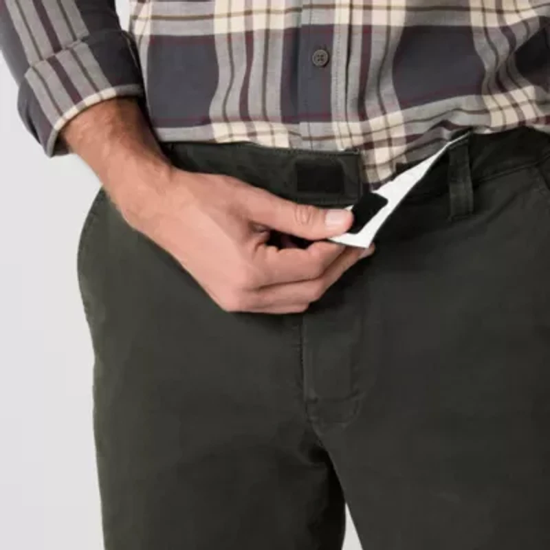 mutual weave Standard Chino Mens Adaptive Easy-on + Easy-off Slim Fit Flat Front Pant