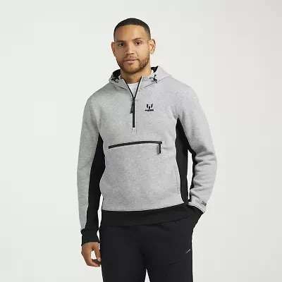 MESSI Collection Mens Long Sleeve Fleece Zipper Active Hoodie