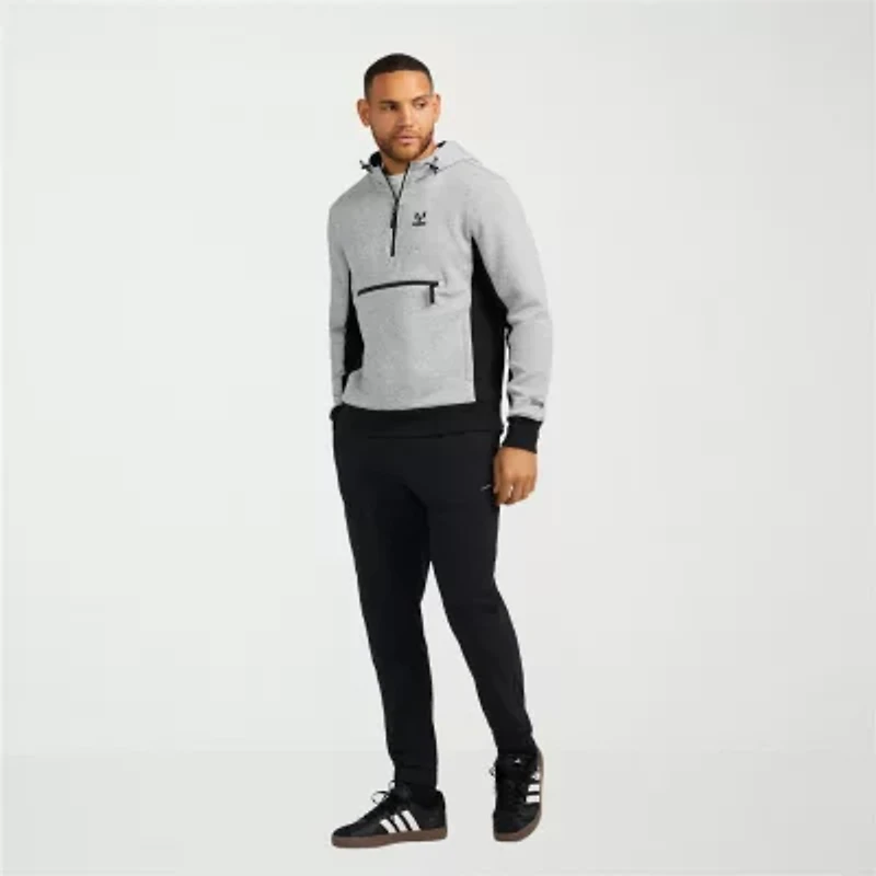 MESSI Collection Mens Long Sleeve Fleece Zipper Active Hoodie