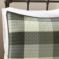 Madison Park Pioneer 6-Pc Printed Herringbone Quilt Set With Throw Pillows