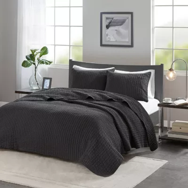 Madison Park Jaxson Antimicrobial Treated 3-Pc Quilt Set