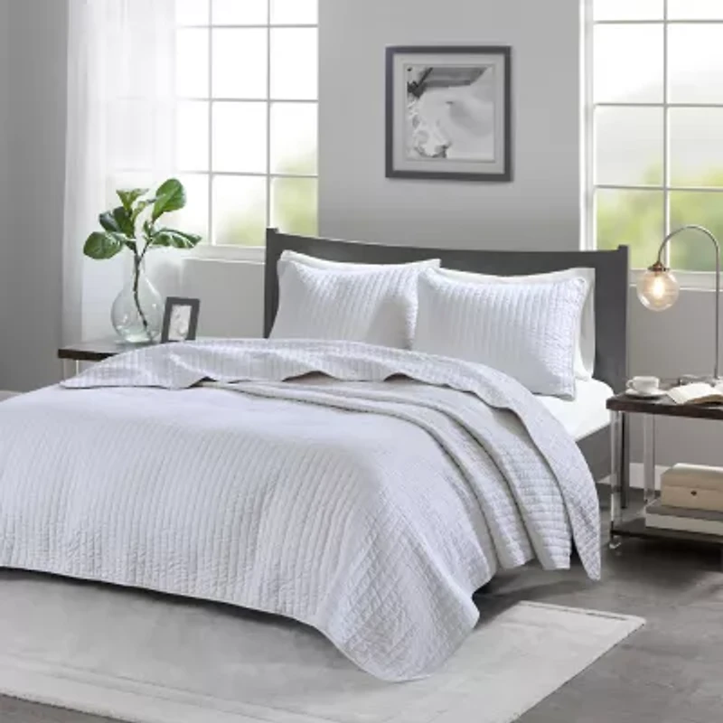 Madison Park Jaxson Antimicrobial Treated 3-Pc Quilt Set