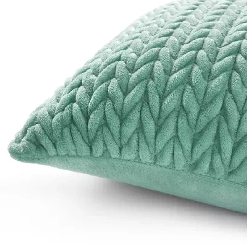 Fieldcrest Faux Mink 20x20 Square Throw Pillow