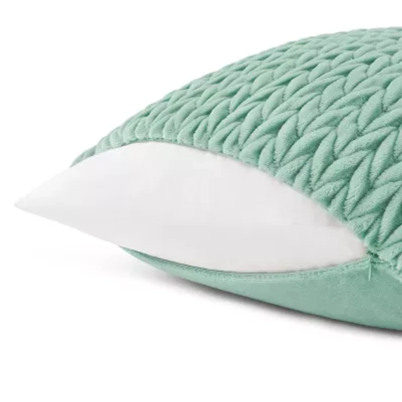 Fieldcrest Faux Mink 20x20 Square Throw Pillow