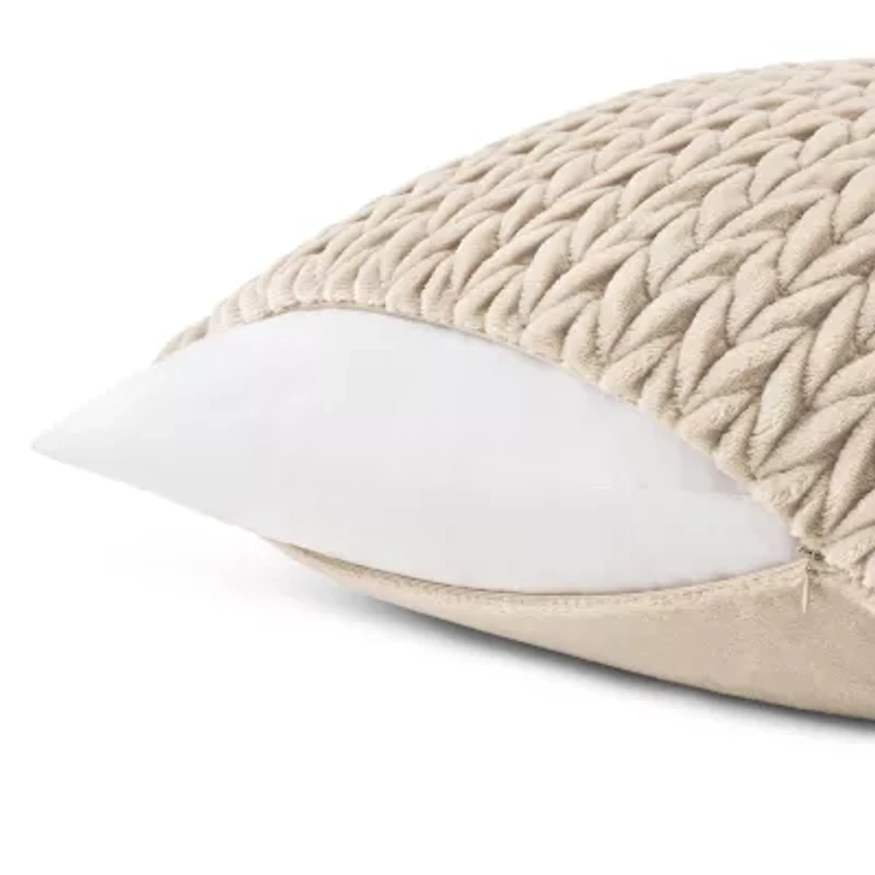 Fieldcrest Faux Mink Square Throw Pillow