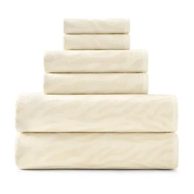 Fieldcrest Zebra Textured Bath Towel