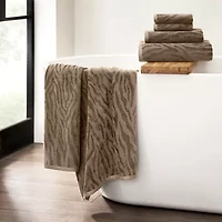 Fieldcrest Oversized Zebra Textured Bath Towel