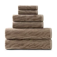 Fieldcrest Oversized Zebra Textured Bath Towel