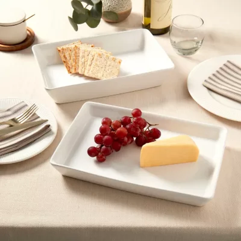 Denmark Ceramic 2-pc. Serving Platter Set