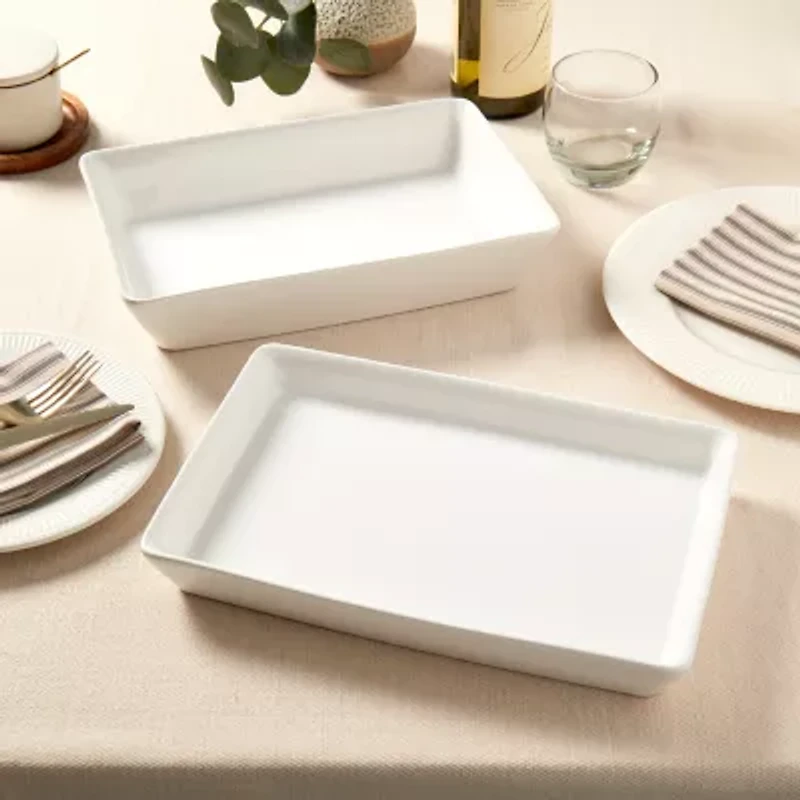 Denmark Ceramic 2-pc. Serving Platter Set