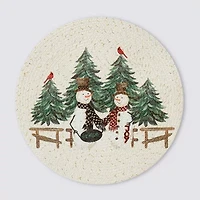 Avanti Country Snowmen Round 4-pc. Placemat