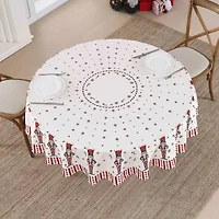 Avanti Nutcracker Candy Holiday Round Tablecloth