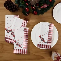 Avanti Nutcracker Candy Holiday Napkins - Set Of 4 4-pc. Napkins