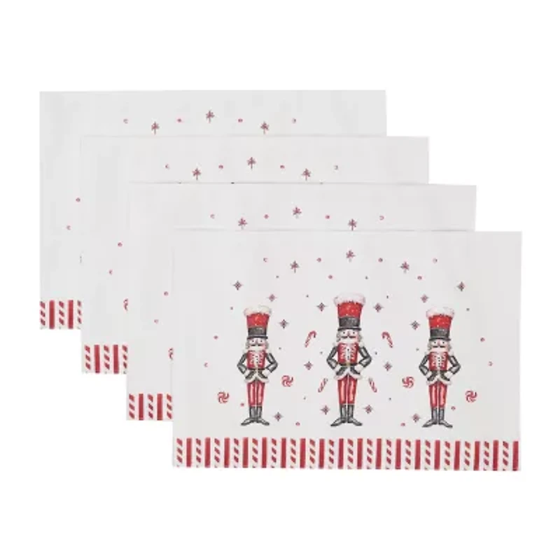 Avanti Nutcracker Candy Holiday 4-pc. Placemat