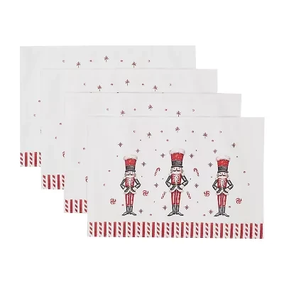 Avanti Nutcracker Candy Holiday 4-pc. Placemat
