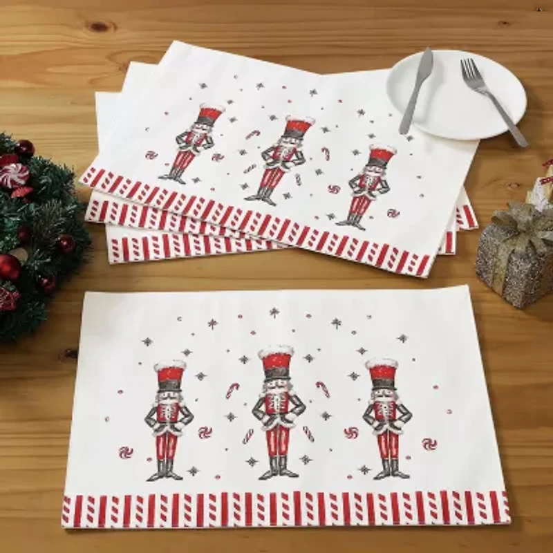 Avanti Nutcracker Candy Holiday 4-pc. Placemat