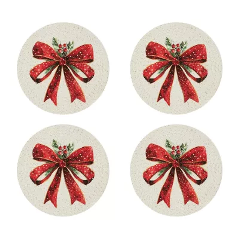 Avanti Christmas Ribbon 4-pc.Placemat