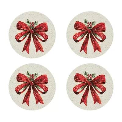 Avanti Christmas Ribbon 4-pc.Placemat