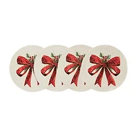 Avanti Christmas Ribbon 4-pc.Placemat
