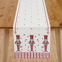 Avanti Nutcracker Candy Holiday Table Runner