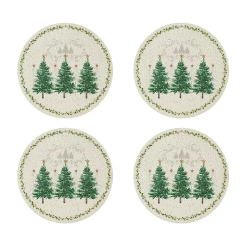 Avanti Trees Holiday Round 4-pc. Placemat