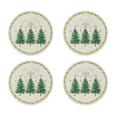 Avanti Trees Holiday Round 4-pc. Placemat