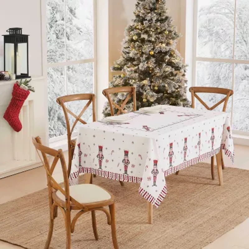 Avanti Nutcracker Candy Holiday Tablecloth
