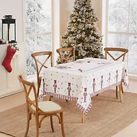 Avanti Nutcracker Candy Holiday Tablecloth
