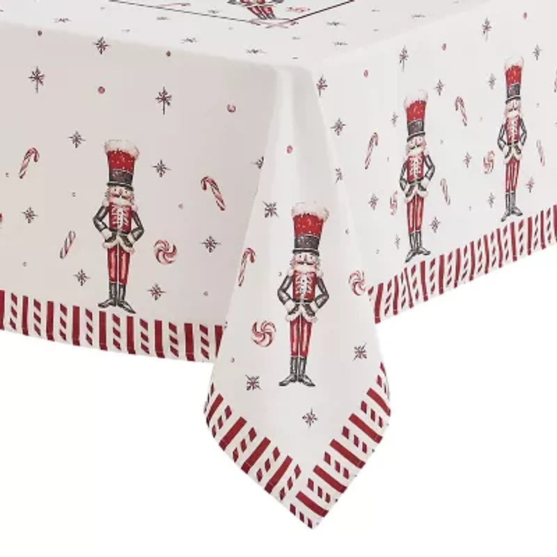 Avanti Nutcracker Candy Holiday Tablecloth