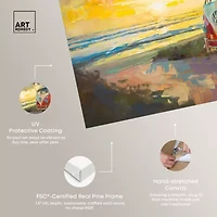 ART REMEDY® "Memories At The Beach" Giclee Canvas Print, Entertainment And Hobbies Canvas Art