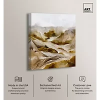 ART REMEDY® Art Remedy "Winter End Rock Mountain" Giclee Canvas Print